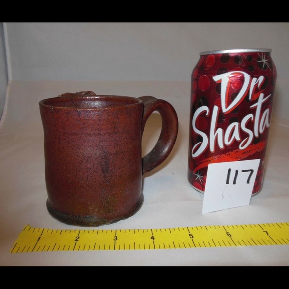 VINTAGE RARE STONEWARE POTTERY CLAY FUNNY FACE MUG STEIN - Picture 3 of 3